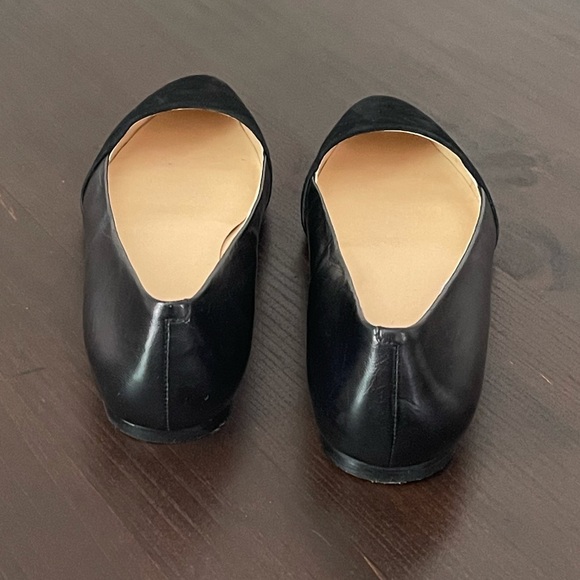 Cole Han Leather and Suede Black Flats Size 8 - Picture 4 of 7